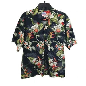 {Hawaii} Vintage Mens Tropical Print Shirt